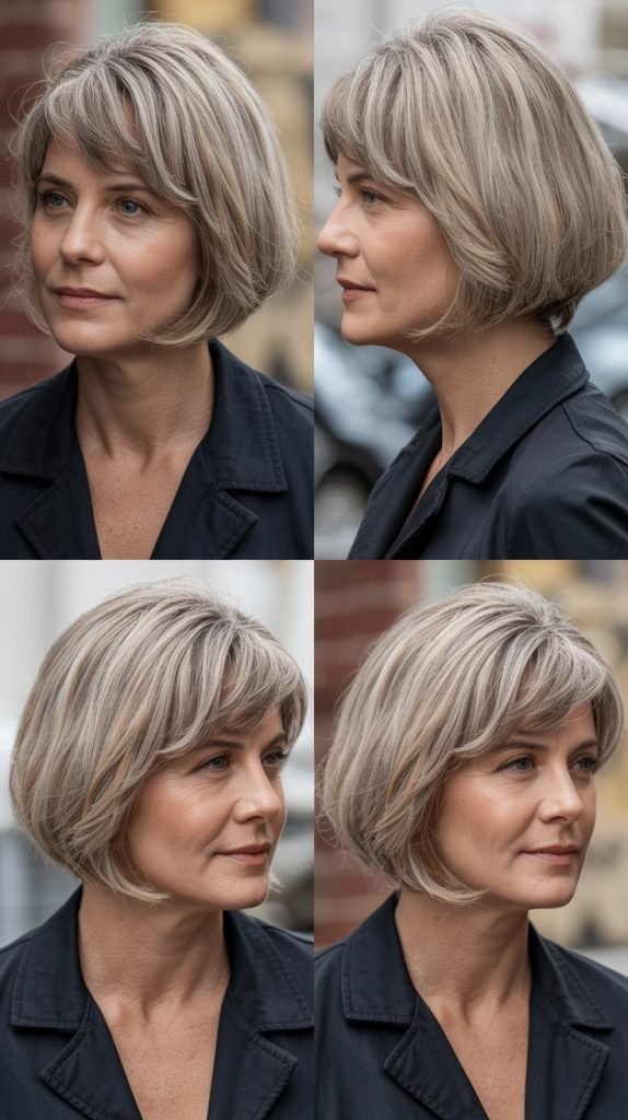 Sleek Straight Chin-Length Cut