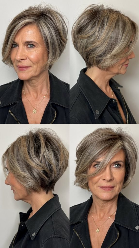 . Asymmetrical Bob for Modern Edge