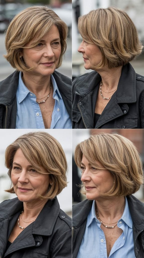 Chin-Length Bob with Root Lift