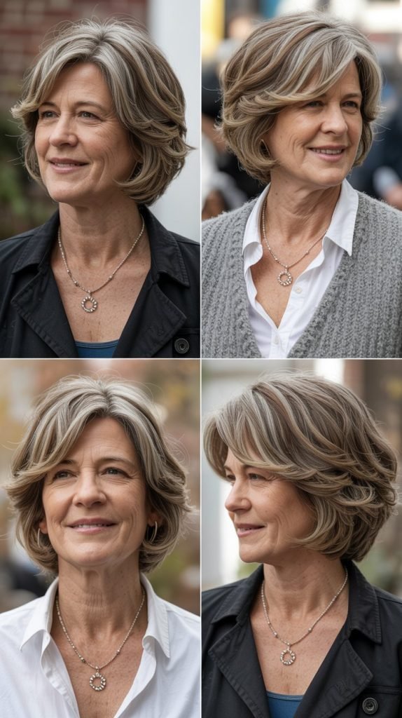 Chin-Length Cut with Internal Layers