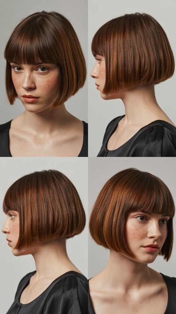 Blunt Bangs with Graduated A-Line