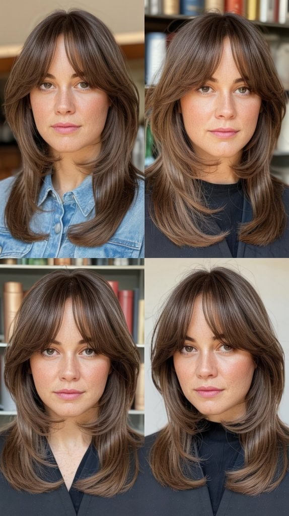 2. Curtain Bangs with Face-Framing Layers