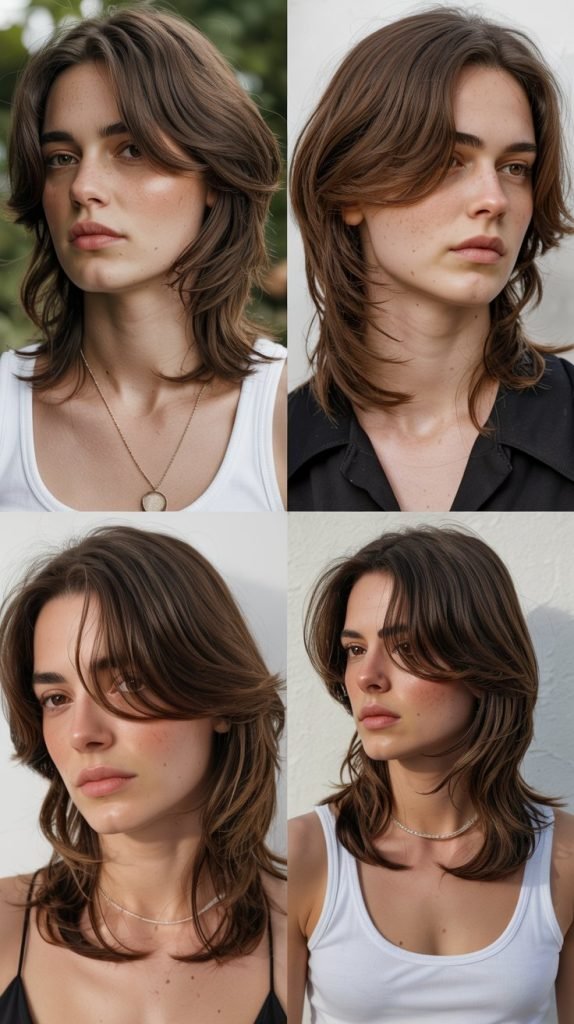 Long Layered Shag for Thick Hair