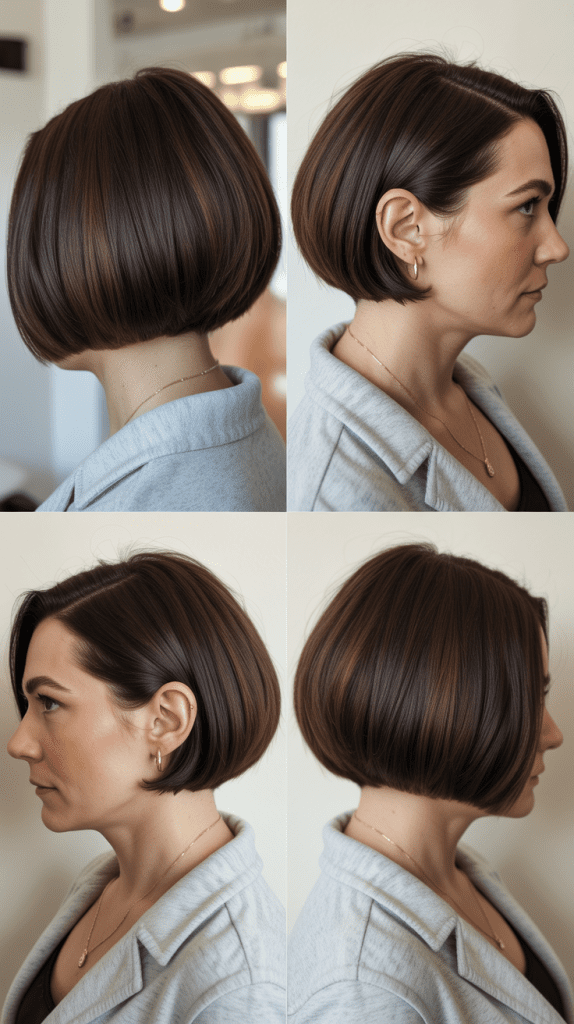 Precision-Cut Bob with Nape Undercut