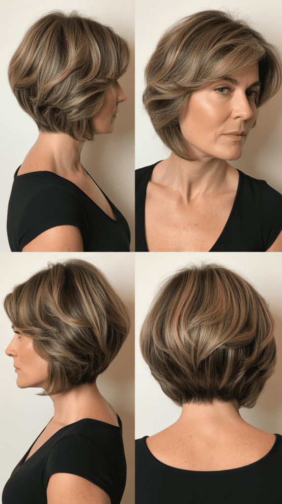 Long Bob with Crown Layers