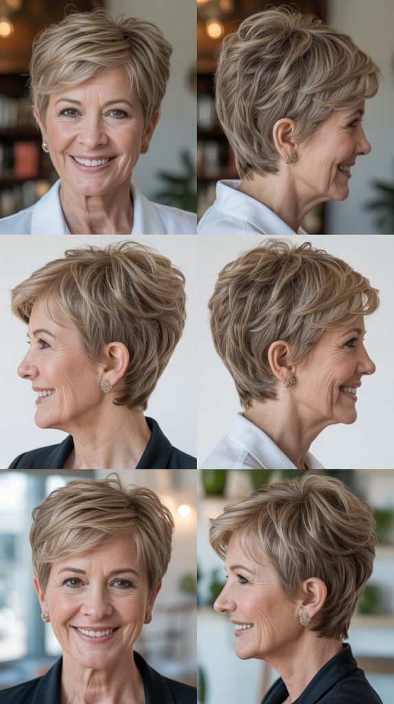 34 Youthful Hairstyles for Women Over 60 with Fine Medium Hair