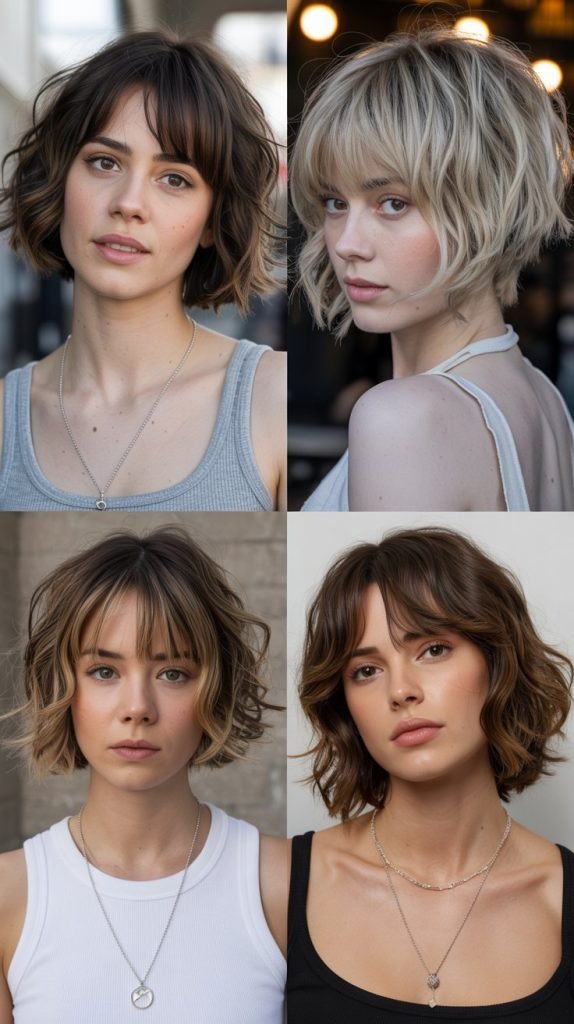  Layered Shag With Curtain Bangs