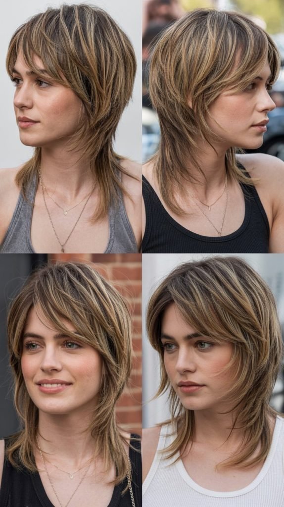  Layered Medium Hair With Piecey Side Bangs