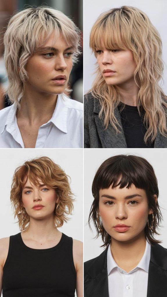 25. Razored Medium Cut with Disconnected Fringe