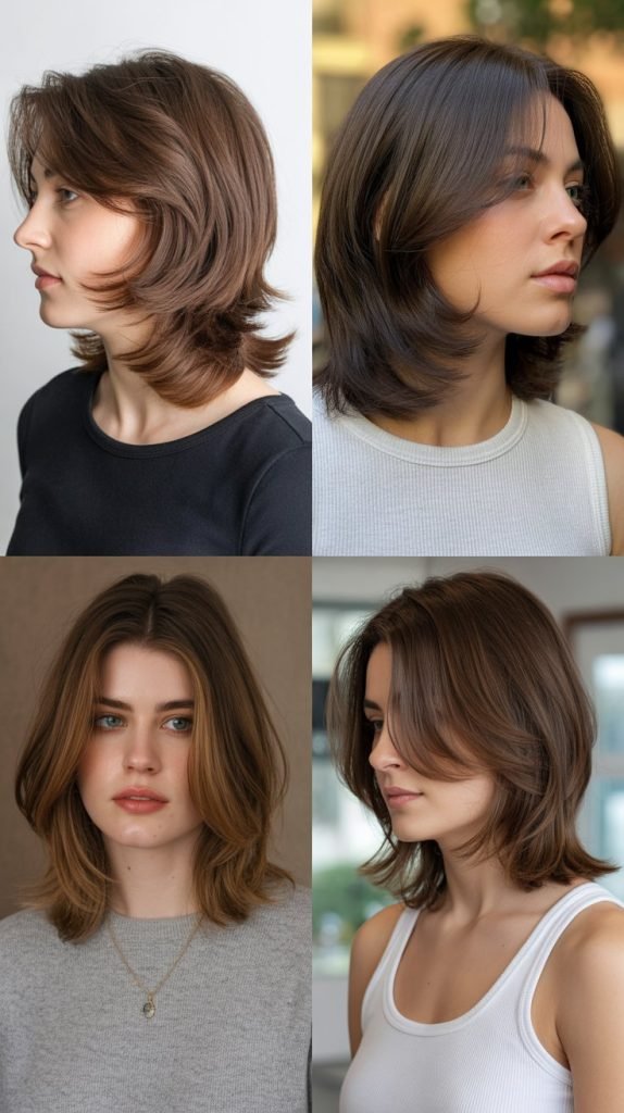 Shoulder-Length Cut with Feathered Layers