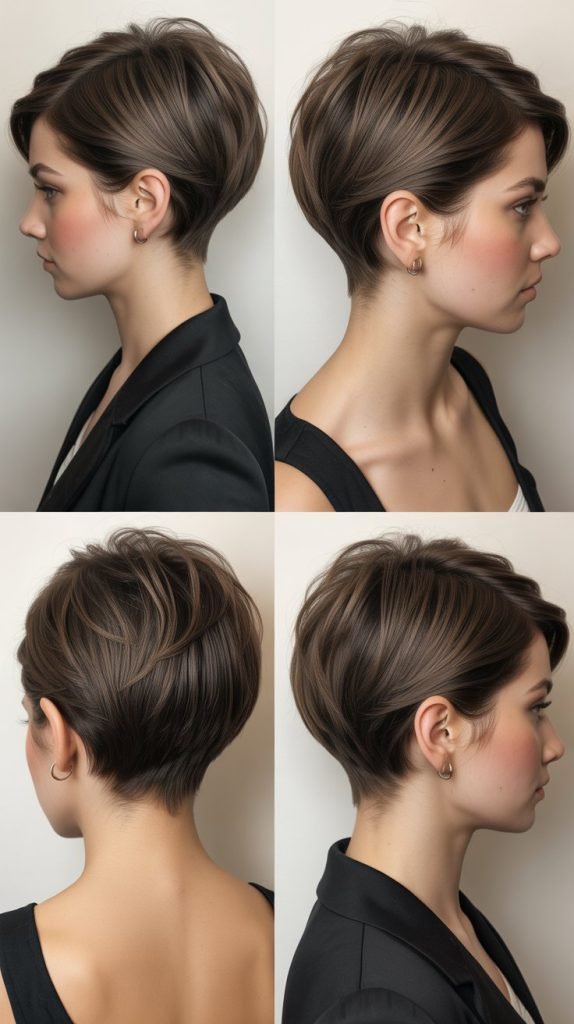 Stacked Pixie with Graduated Nape