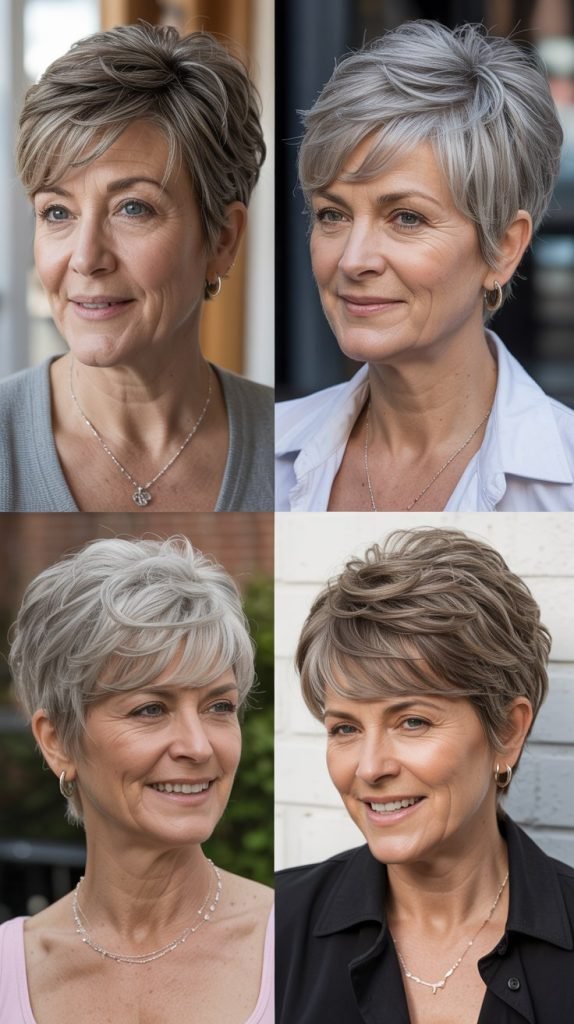 Shoulder-Length Straight with Middle Part