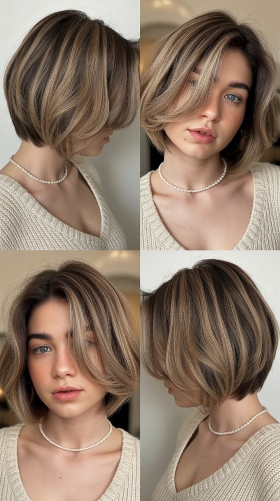  Layered Bob with Soft Undercut