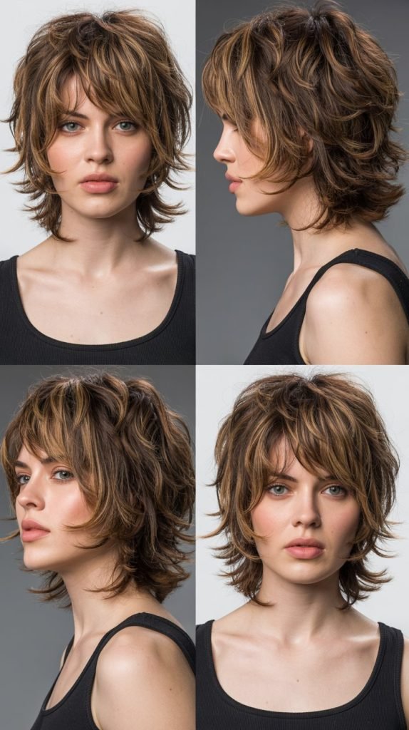 Feathered Bangs With Voluminous Curls