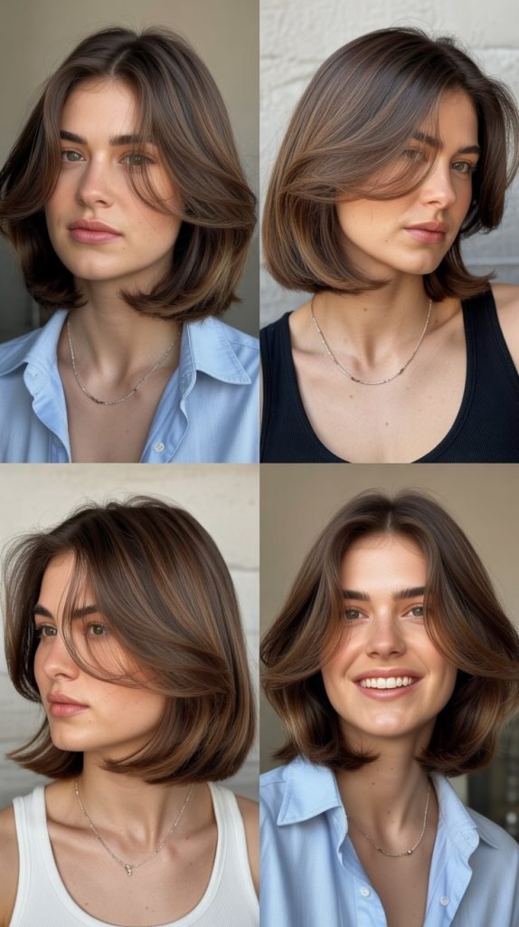 Collarbone-Length Cut with Face-Framing Layers