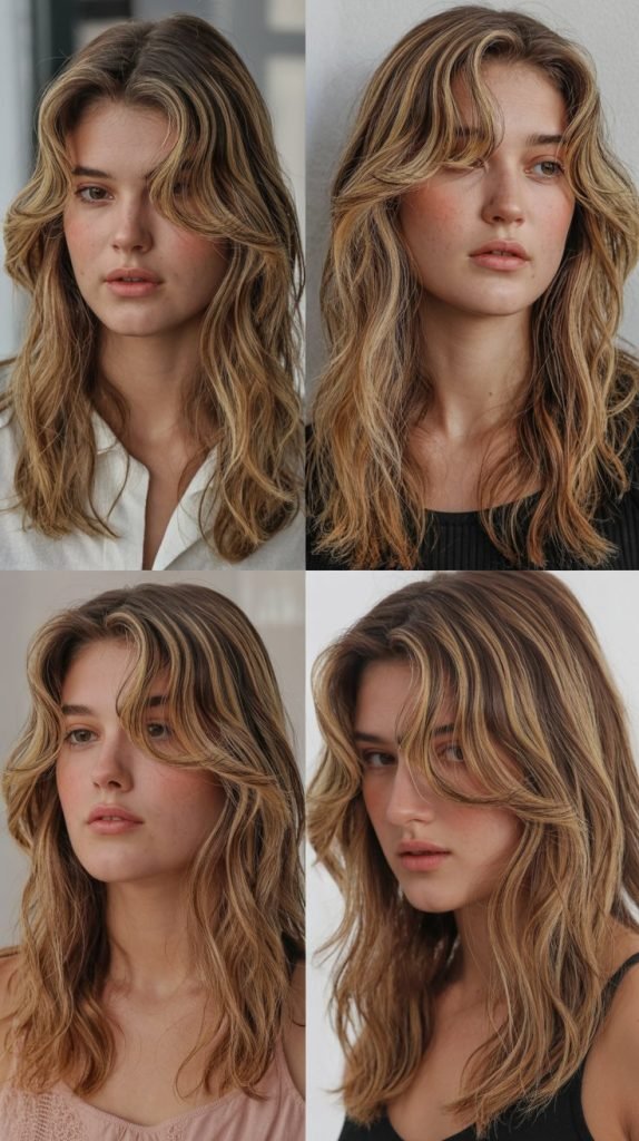 Face-Framing Layers With Curtain Fringe