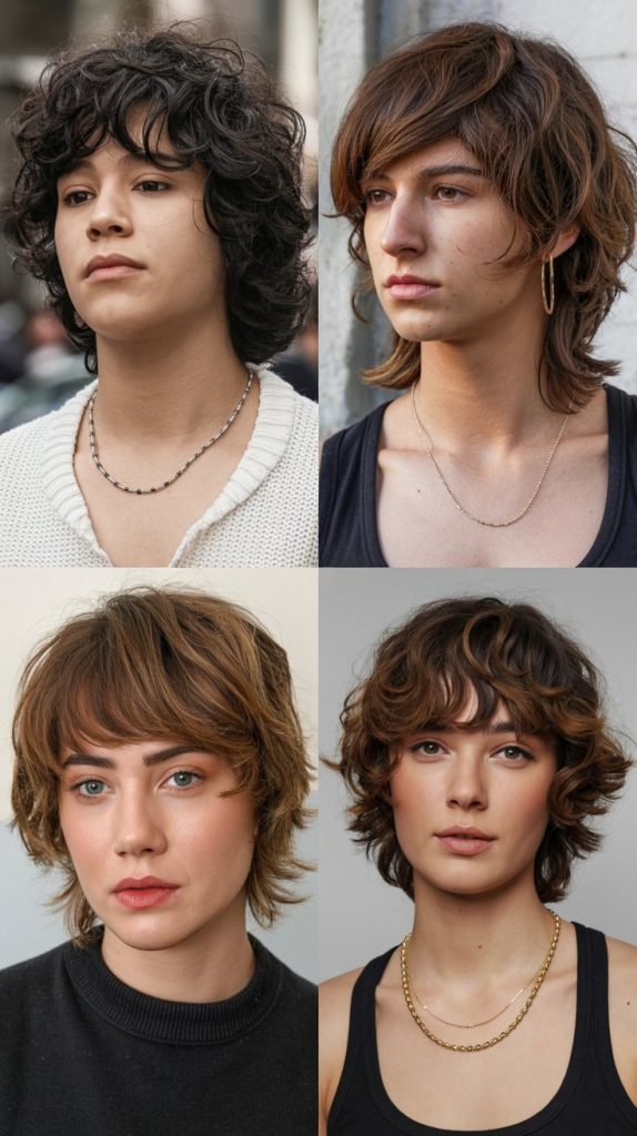 4. Shaggy Layers with Bangs