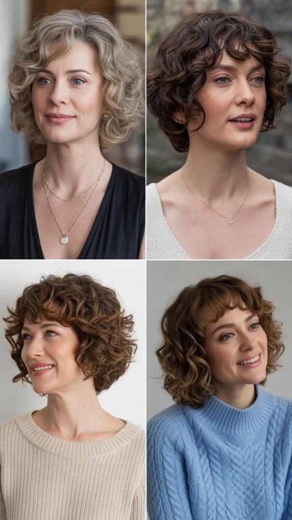 Soft Curly Bob