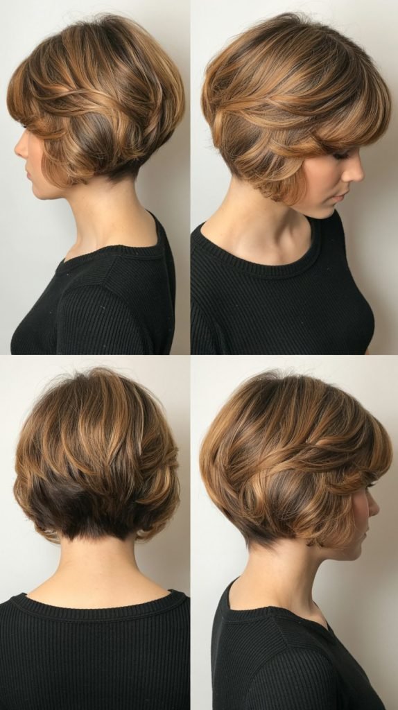 9. Stacked Layered Bob