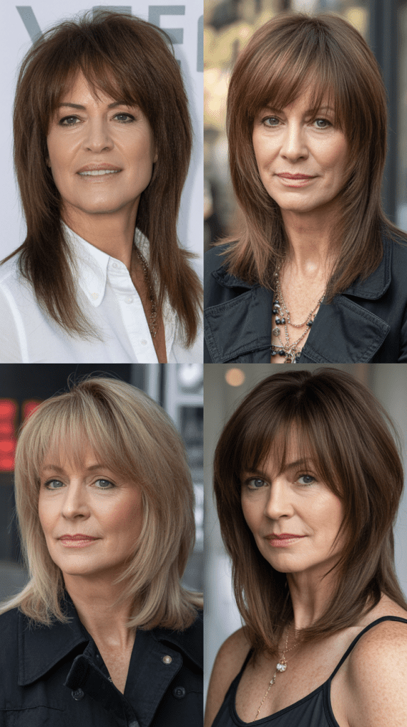 Textured Shag with Bangs