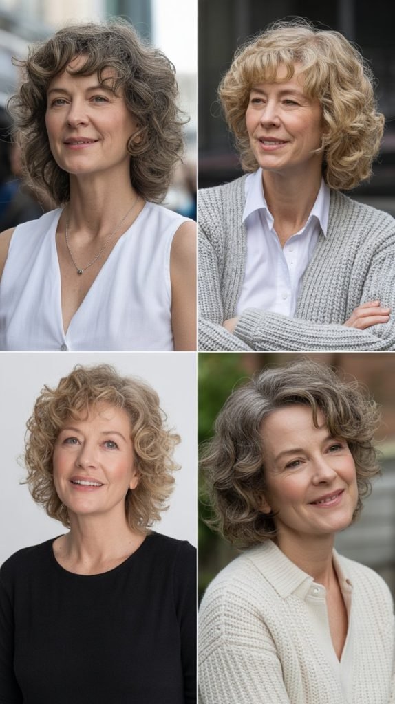  Soft Curls at Shoulder Length