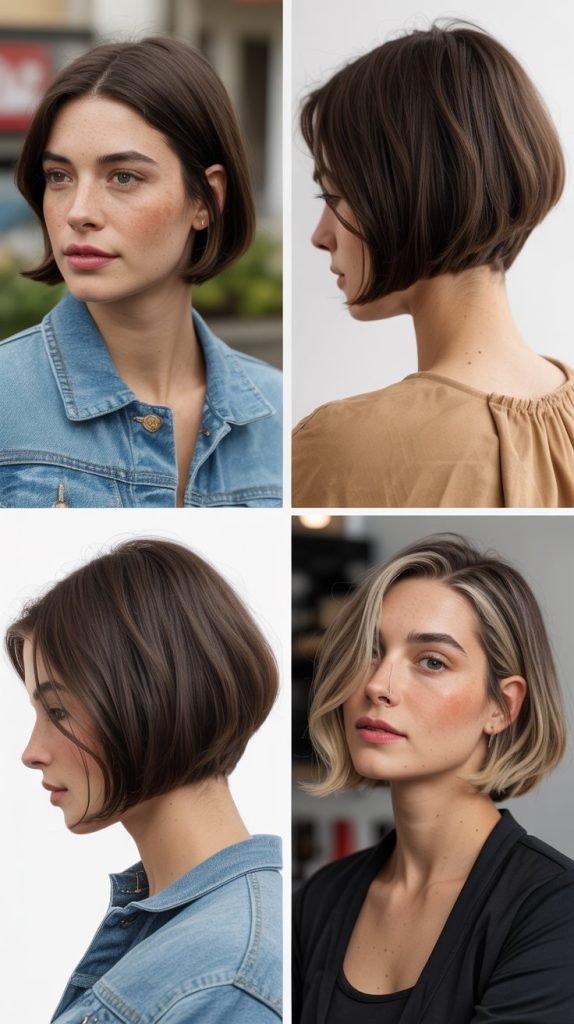 Tapered Bob with Shorter Nape