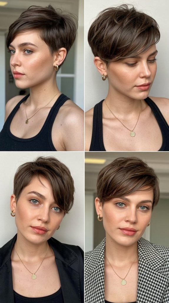 Undercut Pixie with Long Top Layers