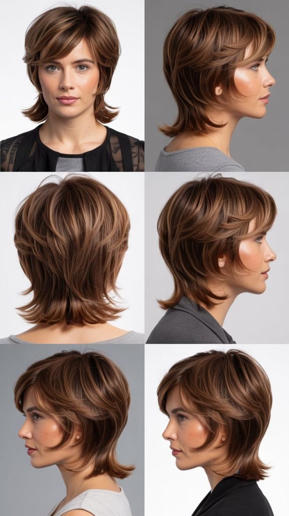 Stacked Layers With Side Bangs