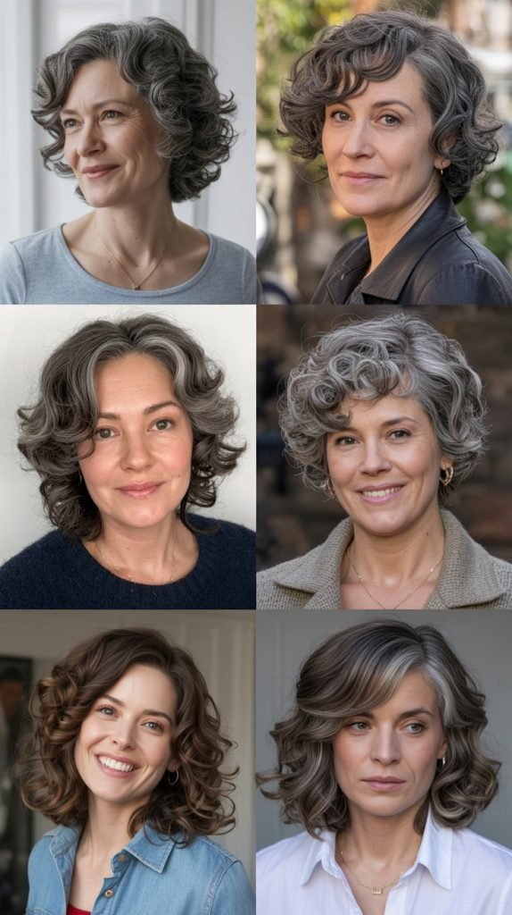 Soft Curls with Dimensional Gray