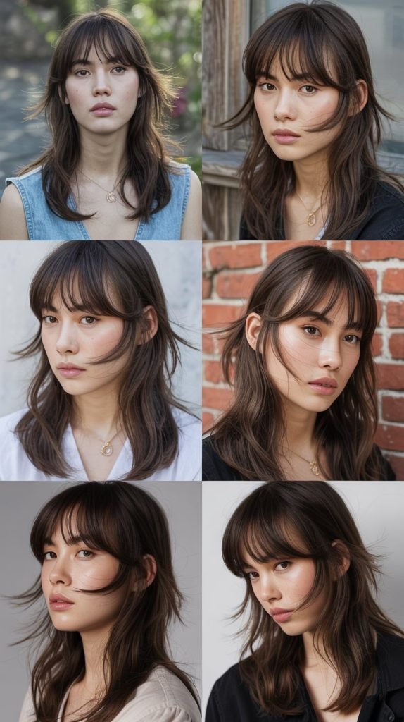 Feathered Layers With See-Through Bangs