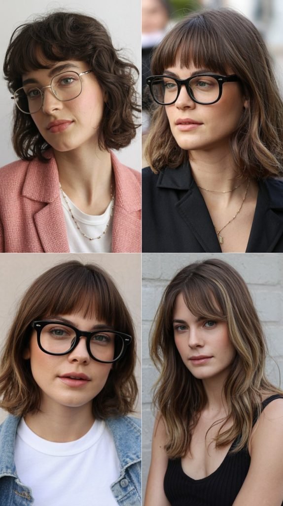 Medium Shag with Bardot Bangs