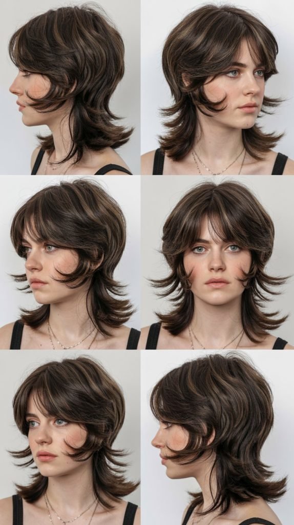 Butterfly Layers With Curtain Bangs