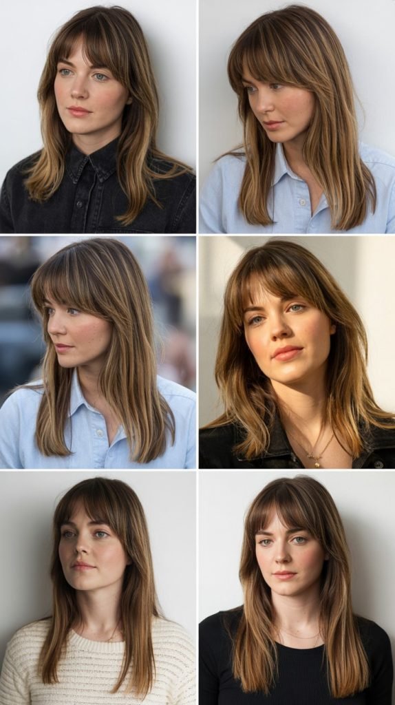 Diagonal Layers With Angled Bangs