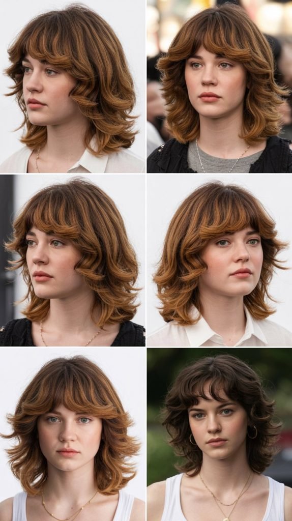 Graduated Layers With Blunt Bangs