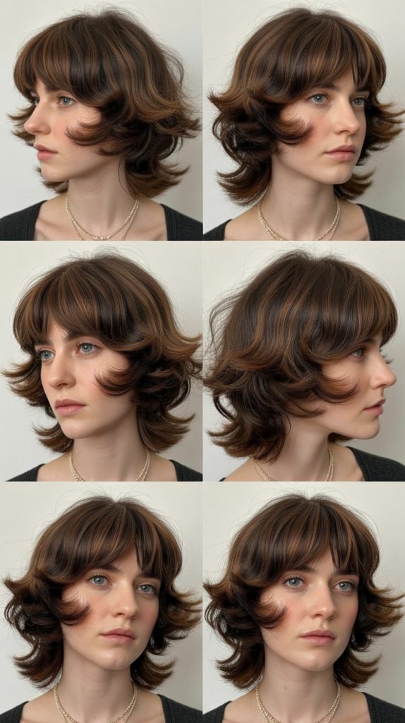 . Butterfly Cut With Curtain Bangs