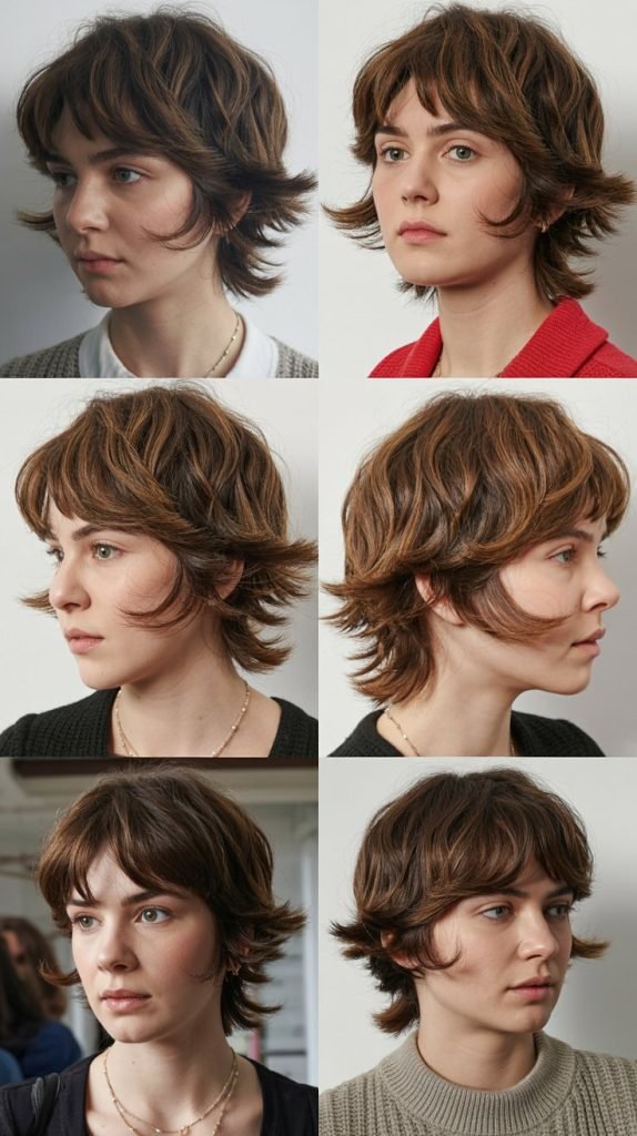 Razor-Cut Layers With Piecey Bangs