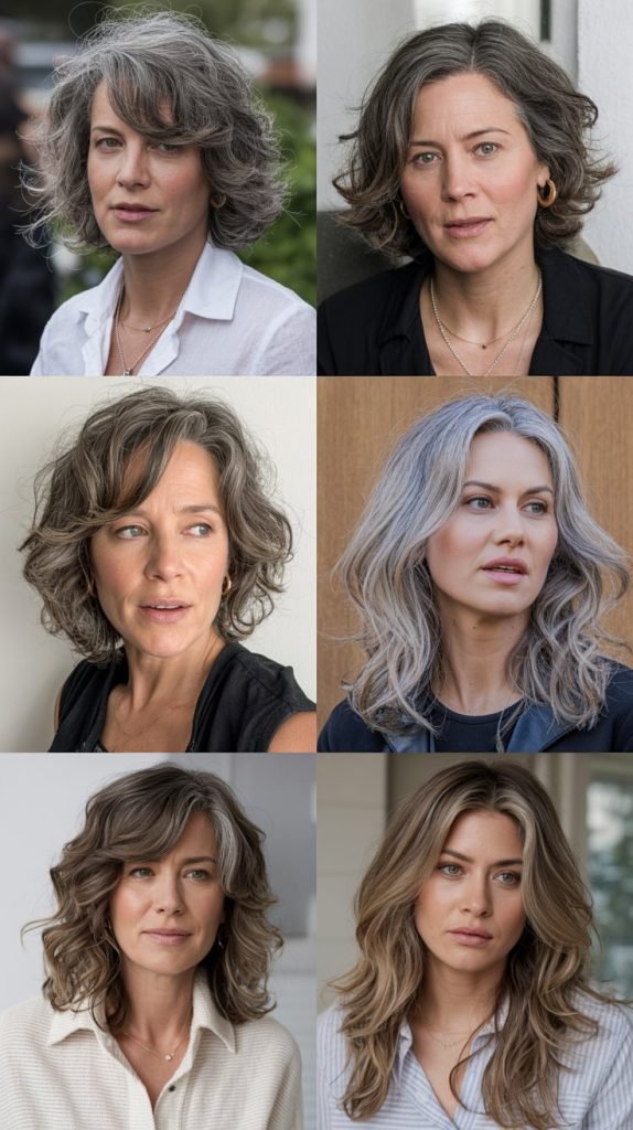 Tousled Waves with Natural Gray