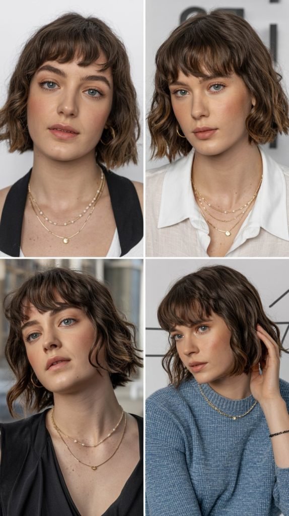  Sleek Lob With Micro Fringe