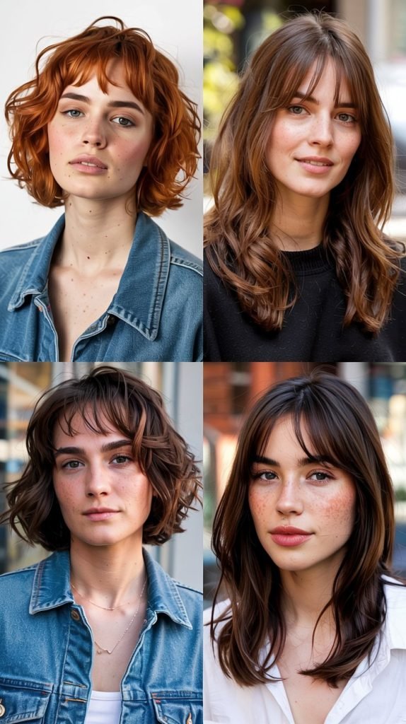  Red Lob With Curtain Bangs