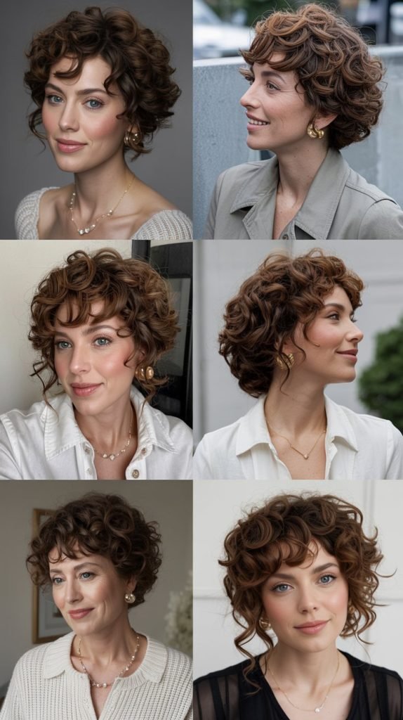 Romantic Curly Updo Style