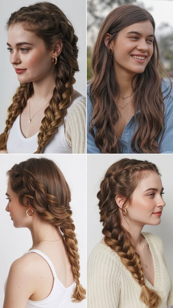 Side-Swept Fishtail Braid