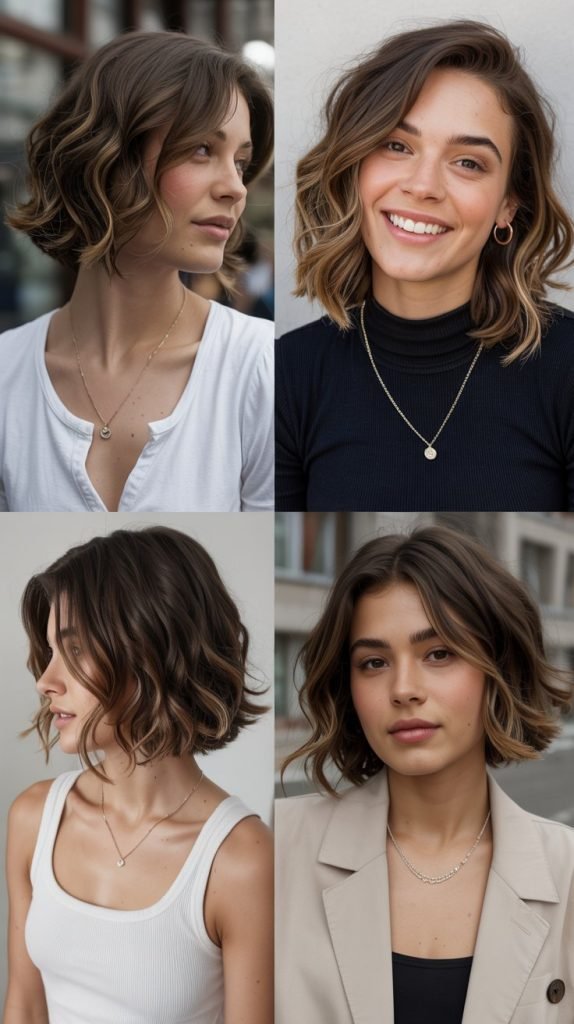 Side-Swept Wavy Lob