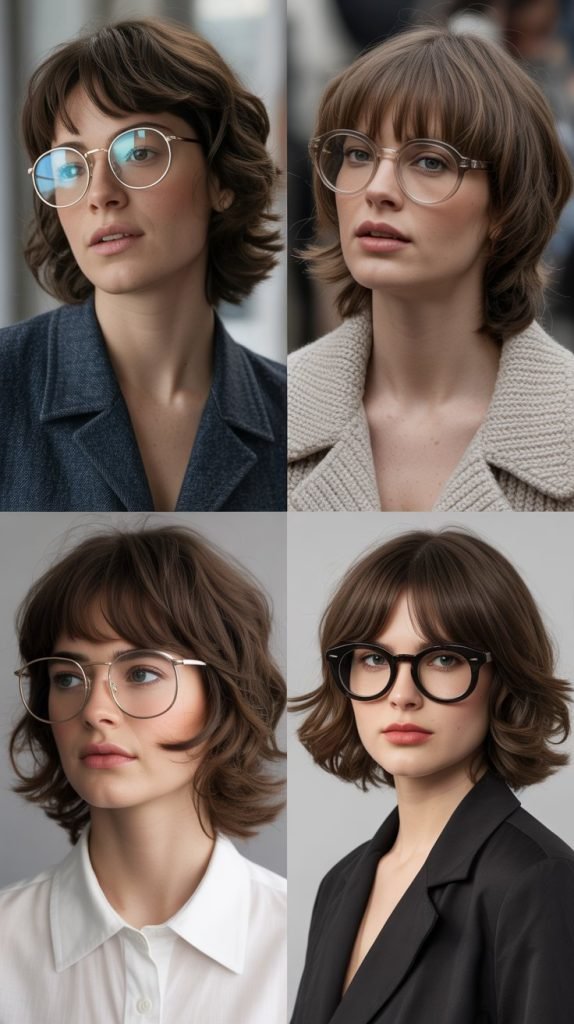  Layered Shag With Bottleneck Bangs