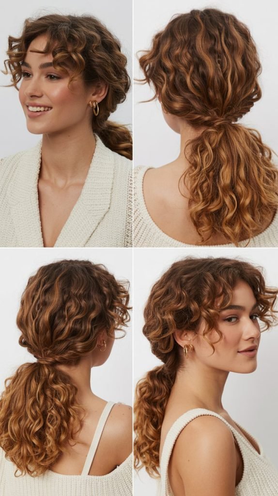 Textured Ponytail Updo