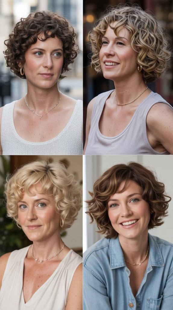 The Curly Bob with Defined Ringlets