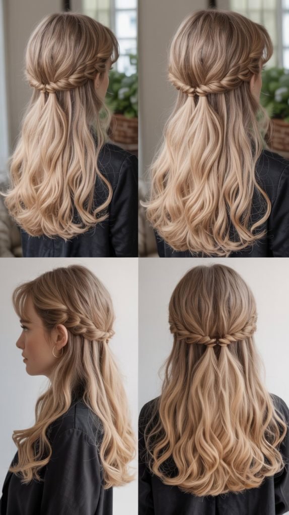 The Voluminous Half-Up Style