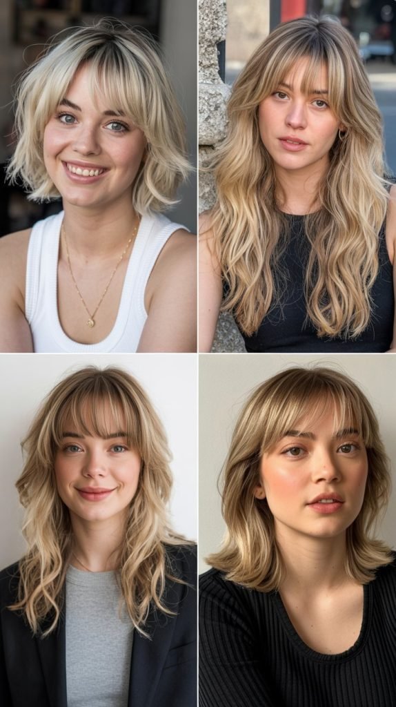 Wispy Baby Bangs with Textured Lob