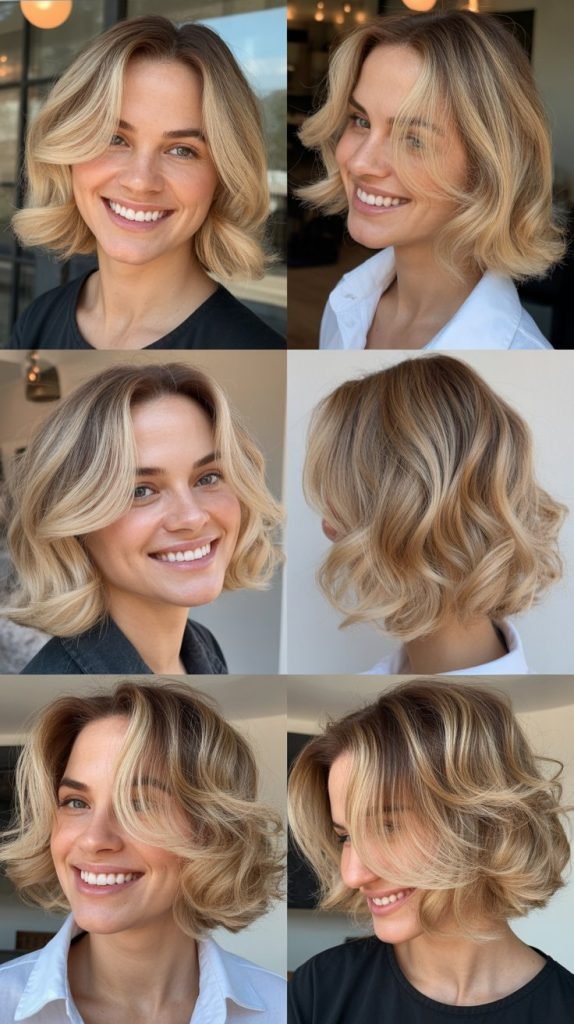 Face-Framing Blonde Highlights