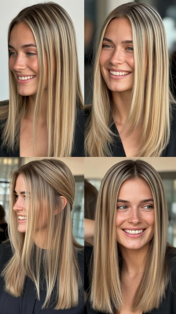 Blonde Highlights for Straight Hair