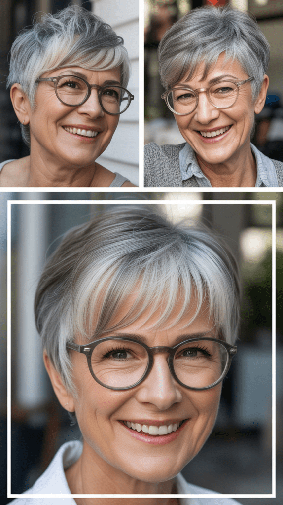 Pixie with Long Bangs